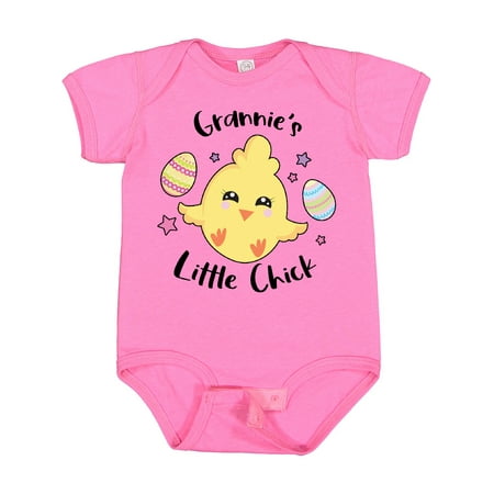 

Inktastic Happy Easter Grannie s Little Chick Girls Baby Bodysuit