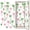 Color 1, variant on Coquette 2 Pcs School Locker Magnetic Wallpaper for Girls 12" x 36" Pink Peony Flower Bouquet Green Leaves Stripes Reusable Removable Locker Accessories Back to School Supplies