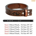 thumbnail image 6 of WHIPPY Western Leather Belt Strap for Women Men without Buckle Cowgirl Cowboy Engraved Embossed Belt Strap, 6 of 6