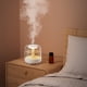 thumbnail image 5 of Humidificador de aromaterapia USB con luz - Difusor de niebla fría silenciosa de gran capacidad de 440ML para coche, oficina, plantas - Blanco/Negro/Verde, 5 of 9