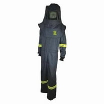 Oberon Suit Kit - Arc Flash - 25 Cal TCG™ - Comes with Hood, Coat and Bib Coveralls - Color: Black - Size: 2XL