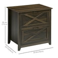 thumbnail image 3 of Vinsetto Classeur Mobile sur Roulettes avec Barres de Suspension pour Format A4, 3 of 10