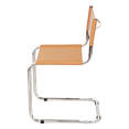 thumbnail image 3 of Breuer Chair Company Mart Stam Cantilever Side Chair w/ Chrome Steel Frame & Camel Bonded Leather by Furnish Theory, 3 of 7