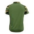 thumbnail image 3 of VgaVtl Men Polo Short Sleeve Camouflage T Shirts for Men Collared Loose Button up Casual Workout Shirts,Green L, 3 of 3
