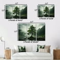 thumbnail image 4 of Designart Trees Wall art decor, Tree Canvas wall art, Tree Pines I , Red Traditional Canvas wall art, 44x34 inches, 4 of 5