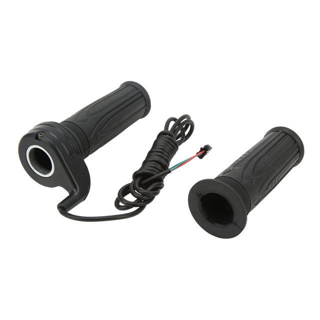 Mango de bicicleta eléctrica Empuñadura de bicicleta de acelerador de giro completo universal para scooters de manillar de 22 mm Negro