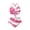 American Flag Pink Rose, variant on Women's Lemon Flower Blue Bikini Set for Women Two Piece Tankini Swimsuits High Waisted Bottoms Push Up Swimsuit Top Tie Side Bathing Suit Summer Beach Tummy Control Swimwear Swim Suits