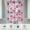 thumbnail image 4 of Halloween Kitchen Curtains 3 Piece Set Pumpkin Ghost Bats Curtains Valance & Tiers for Kitchen Home Indoor Cafe 36 Inch Short Window Curtain Over Sink Window Farmhouse Halloween Decor, 4 of 6