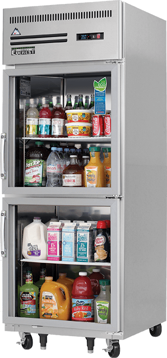 Everest Refrigeration ESGRH2 Reach-in Refrigerator 2 Solid Half-Doors, 115v, NSF - 23 cu. ft.