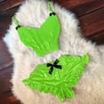 thumbnail image 3 of Birdeem Ensemble de Pyjama Camisole en Velours Aguichant à Col en V pour Femmes avec Short Nœud Papillon, 3 of 3
