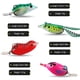thumbnail image 2 of 4 Uds cebo de silicona para curricán Kit de señuelos de rana flotantes coloridos para trucha lucio, 2 of 9