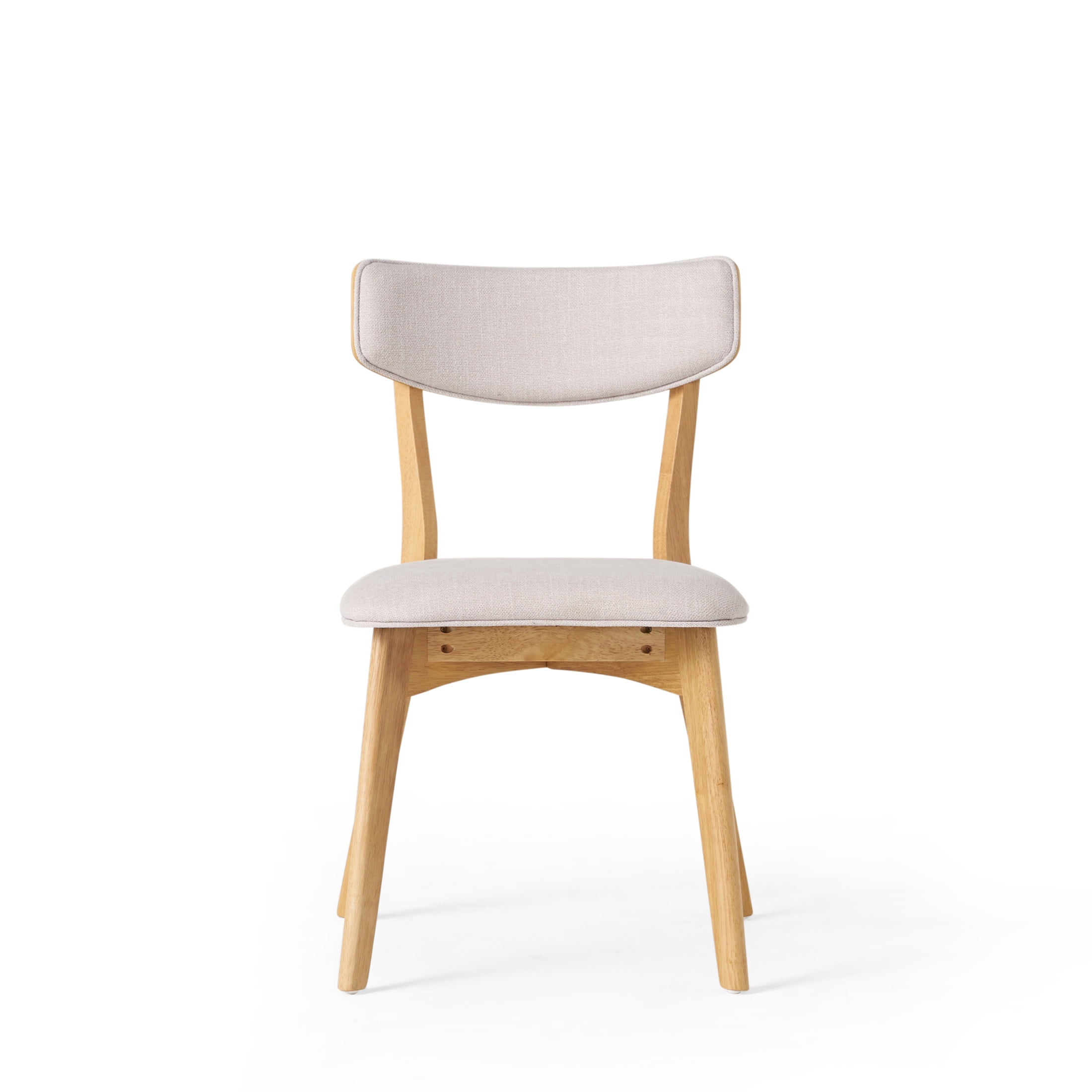 Noble House Sadie Indoor Mid Century Modern Fabric Dining Chairs, Set of 4,