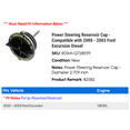 Power Steering Reservoir Cap - Compatible with 2000 - 2003 Ford ...