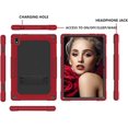 thumbnail image 2 of Hoibon for Vastking KingPad K10 K10 Pro Z10 Case with Shoulder Strap for Marvue Pad M10 / Blackview Tab 9 / Justethan / BYYBUO SmartPad A10 / Oangcc Tab A6 VVL T2 10.1 inch - Red+Black, 2 of 6