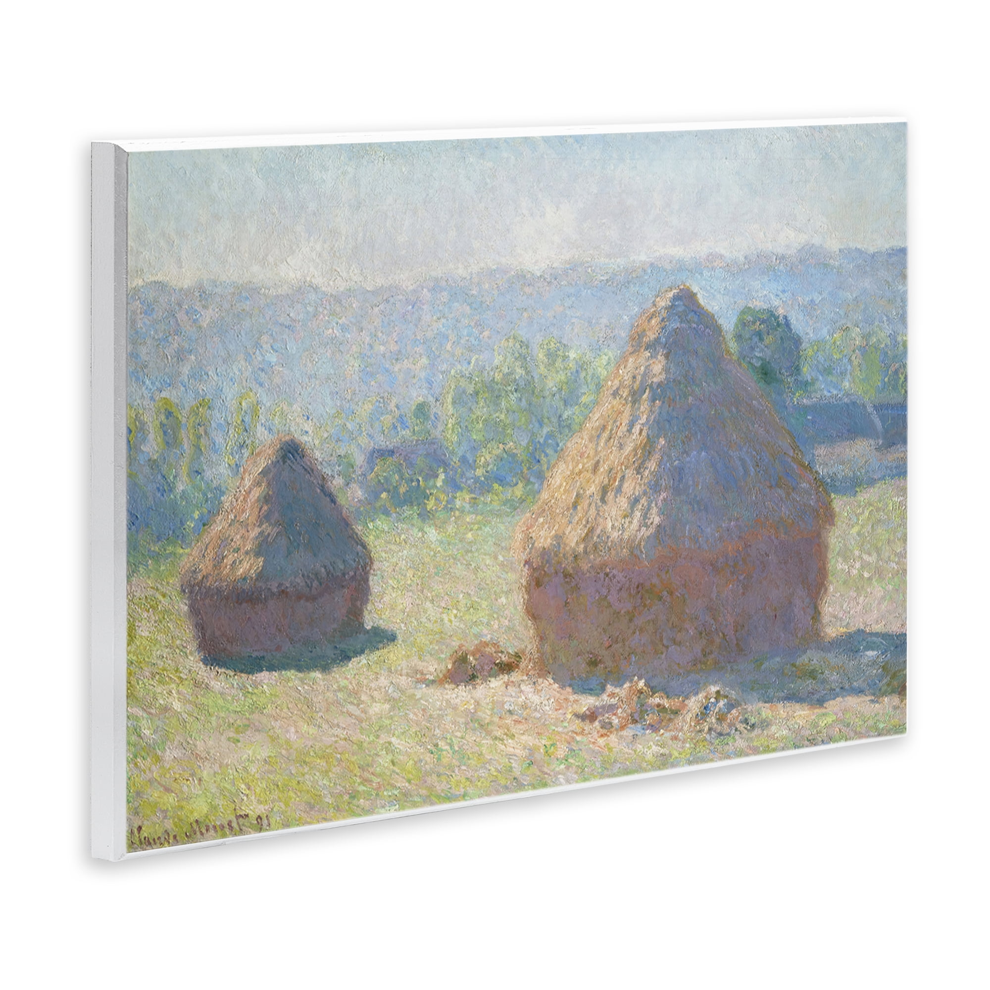 Stupell Industries Classic End Of Summer Haystacks Landscape & Nature Painting Unframed Art Print Wall Art, 15 x 10