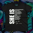 thumbnail image 3 of Women's "She Is" Midweight Cotton Tee, 3 of 5