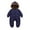 hwj01# Navy, variant on Huowey Kids Winter Snowsuit One Piece Full Zipper Up Thickened Wool Hooded Jumpsuit Romper Infant Baby Cute Soft Comfy Warm Overcoat Outfits,Black,2-3 Years