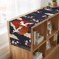 thumbnail image 6 of Table Runners 72 Inches Long Dress Scarves, Japanese Style Farmhouse Kitchen/Dining Table Runner, Coffee Tablerunners, Modern Cranes Cherry Flower Wave Red Blue 16x72 Inch, 6 of 9