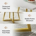 thumbnail image 4 of Tribesigns Square Dining Table for 2, 31.5" Industrial Dinner Table with Metal Base, 4 of 7
