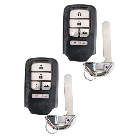 2 Replacement for Honda 2016 - 2019 Smart Prox Key Fob 5B KR5V2X V44 433MHZ