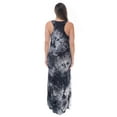 thumbnail image 3 of Just Love Racer Back Solid Tank Dress with Bungee (Black Tie Dye Stripe, Large), 3 of 3