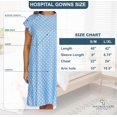 thumbnail image 6 of Magnus Care Hospital Gown for Women Easy Snap Back Labor and Delivery Gown, S-M Blue, 6 of 7