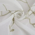 thumbnail image 3 of Grey and White Floral Embroidery Sheer Curtains for Living Room, Flower Voile Semi Sheers Drape Panels Grommet Curtains for Bedroom Kitchen Yard Patio Parlor, 52 x 95 Inch, 2 Panels, 3 of 9