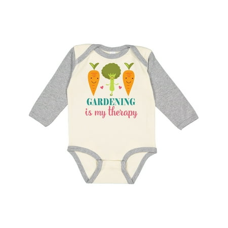 

Inktastic Gardening is my Therapy Gift Baby Girl Long Sleeve Bodysuit