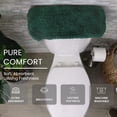 thumbnail image 4 of HOME WEAVERS Waterford Collection Cotton Toilet Tank Cover, 10" x 22", Bottle Green, 4 of 9