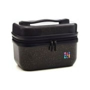 Caboodles Voyager Cosmetic Train Case, Black Sparkle, Medium