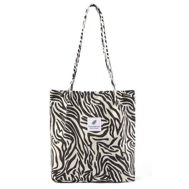 Bolso de mano de pana para mujer, bolso de pana para mujer, bolso de hombro reutilizable, bolso de hombro para compras, oficina, escuela, viajes