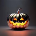 thumbnail image 3 of CafePress - Shiny Jack O' Lantern Kids Baseball T Shirt - Kids Cotton Baseball Jersey, 3/4 Sleeve Shirt, 3 of 4