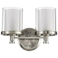 thumbnail image 3 of Nuvo 60-4642 - Decker - 2 Light Vanity Fixture w/ Clear &amp; Frosted Glass, 3 of 7