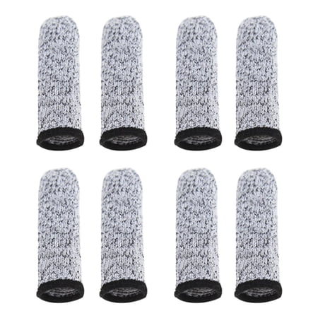 4 Pair Finger Cots Cut Resistant Protection, Glove Life Extender, Finger Sleeves, Substitute for A Full Glove, Thumb Protector, HPPE Rated
