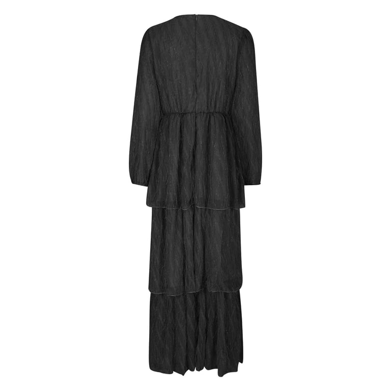 long sleeve formal dresses online WEDTREND Women Chic Blue Formal Dress with Long Sleeves A-Line Sequins Party  Dress