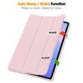 thumbnail image 3 of Case for Samsung Galaxy Tab S10 FE Plus 13.1" 2025, Folding Folio Ultra-Thin Smart PU Leather Tri-Fold Stand Stand Case Cover with Stylus Holder for Samsung Galaxy Tab S10 FE Plus 13.1" 2025, Pink, 3 of 8