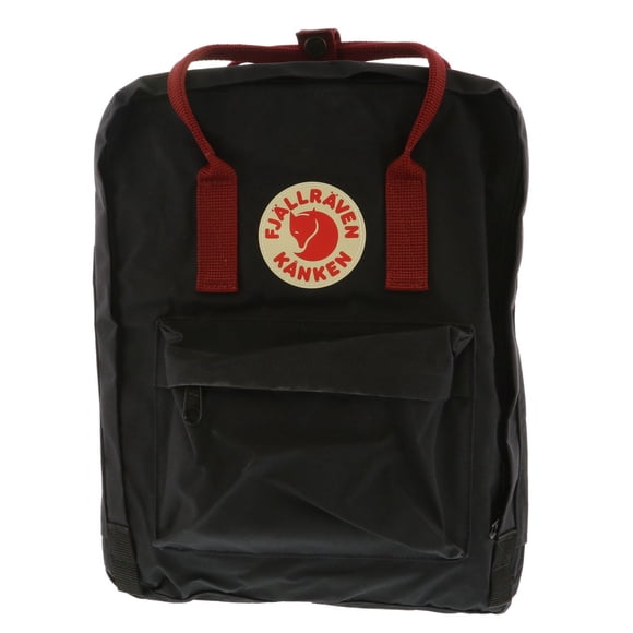Fjallraven Kanken Classic Fabric Backpack - Black / Ox Red