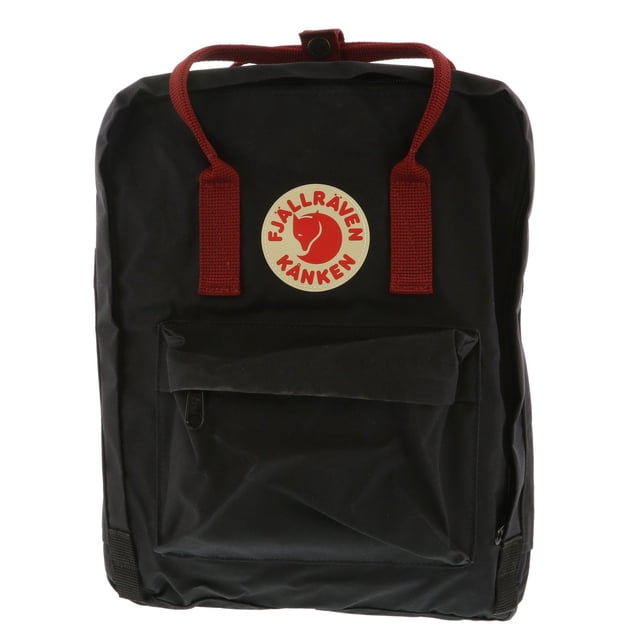 Fjallraven Kanken Classic Fabric Backpack - Black / Ox Red