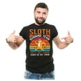 thumbnail image 2 of Funny Sloth Shirt Sloth Running Team Sport GYM Activity Funny Parody Pet Animal Lovers T-shirt (Large Military Green), 2 of 6