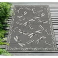 thumbnail image 6 of Transocean CRE58844097 Liora Manne Carmel Dragonfly Indoor & Outdoor Rug, Grey - 4 ft. 10 in. x 7 ft. 6 in., 6 of 7