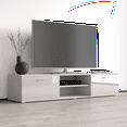 thumbnail image 2 of Soho S3 TV Stand for TVs up to 80", Modern High Gloss 71" Entertainment Center, TV Media Console with Storage Cabinets, 2 of 5
