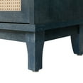 thumbnail image 3 of Noble House Handcrafted Rattan Sideboard Buffet Cabinet with 4 Doors and Adjustable Shelves, Modern Accent Storage Console, Antique Navy Blue, 3 of 7