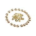 thumbnail image 1 of 20 Pcs Clous de Rivets Dôme Champignon Rivets Accessoires d'Artisanat en Cuir Pointes pour Sac d'Artisanat en Cuir 8 mm Or, 1 of 9