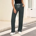thumbnail image 2 of Enjoytime Women's Sweatpants Solid Color Drawstring Lounge Pants Casual Athletic and Outdoor Sweatpants with Pocket, 2 of 8