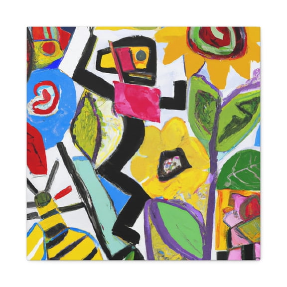 Bumblebee Abstract Expressionism - Canvas