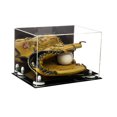 thumbnail image 1 of Deluxe Acrylic Baseball Glove Display Case with White Risers and Mirror (A004-WR), 1 of 1