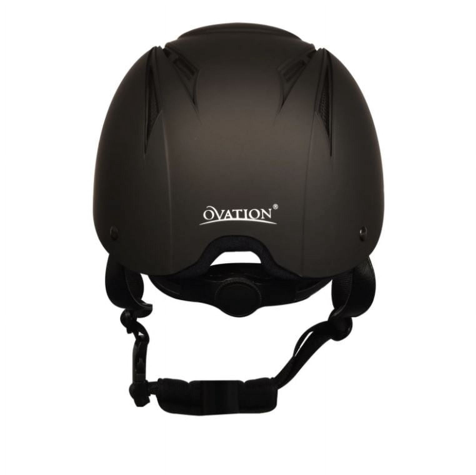 Lrg / X Ovation Comfortable Ventilated Deluxe Schooler Helmet Black Vents