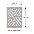 thumbnail image 5 of HOME DISTRICT Dog Gate Freestanding Pet Gate 4-Panel & 3 Panel Pet Gate for Dogs Folding Dog Gate Quadfold & Trifold Pet Gate for Small Dogs Decorative Pet Gate for Dogs Indoor, Gray Lattice 53" x 24", 5 of 7