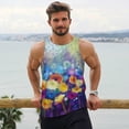 thumbnail image 6 of Salouo Spring Flower Seasonal for Men's Tank Tops,Sleeveless Muscle Shirts for Men Quick Dry Workout Tank Top Gym Muscle Tee Fitness Bodybuilding Sleeveless T Shirt-4X-Large, 6 of 7