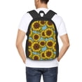 thumbnail image 6 of Balery Sunflowers Backpack for Men and Women - Durable 600D Oxford Cloth -Large Capacity, Water-Resistant School, Travel, and Hiking Bag, 6 of 9